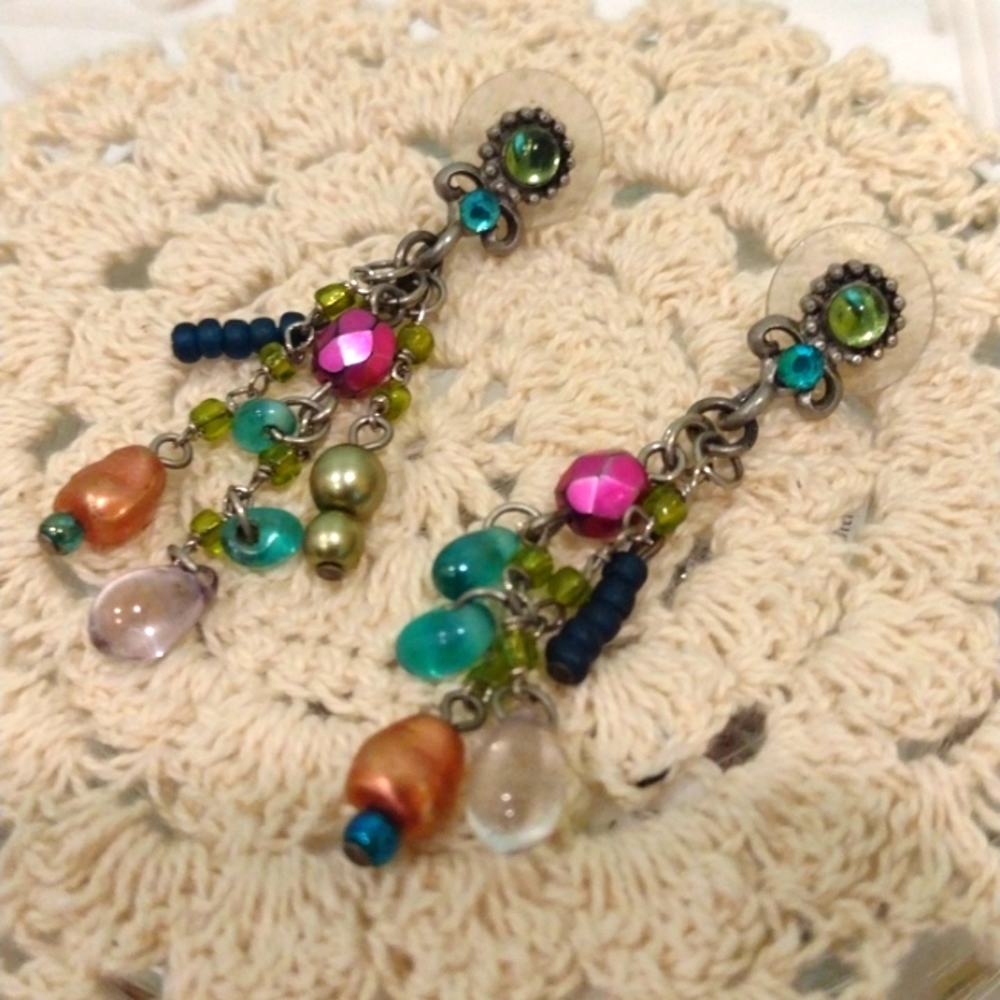 VINTAGE DMA Dangle Post-Earrings